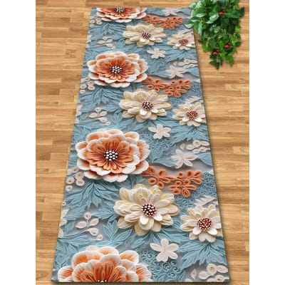 Tapis de Couloir Rose 3D Luxe Antidérapant Lavable Runner Tapis d'Escalier Extérieur Couloir Tapis de Long Couloir Personnalisable 160*200cm