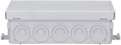 Aansluitdoos IP55 130 x 85 x 42 mm - Verdeeldoos voor Elektrische Installaties, Grijs, 20 Stuks