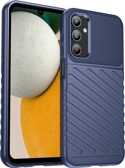 Coverup Hoesje - Geschikt voor Samsung Galaxy A15 Hoesje - Coverup Rugged Shield TPU Back Cover - Blauw