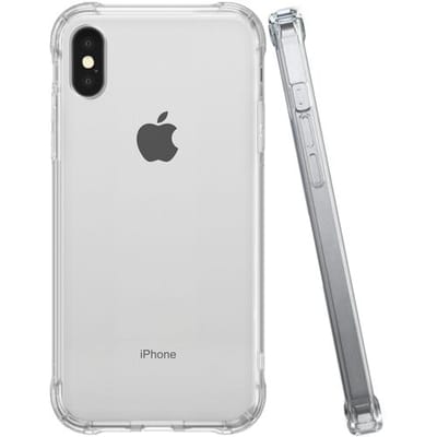 Coverzs Luxe Shock Case geschikt voor iPhone X / Xs hoesje transparant - Doorzichtig hoesje geschikt voor Apple iPhone 10 / Xs - Transparante case beschermhoesje geschikt voor iPhone X / Xs hoesjes - Transparant
