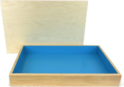 Stevige Houten Zandbak met Deksel voor Binnen en Buiten Gebruik