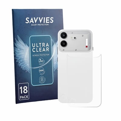Savvies - Screenprotector voor Nothing Phone (4b) (Achterkant) - Folie Beschermfolie transparant 18 Stuks