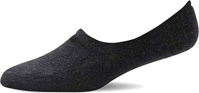 Soga - 4-Pack - Merino Footies - Onzichtbare Pasvorm - Heren / Dames - zwart - 43-45 - S19