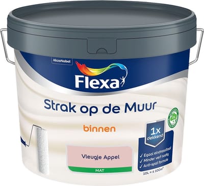 Flexa - Strak Op De Muur Binnen Mat - Vleugje Appel - Mengverf - 10 L