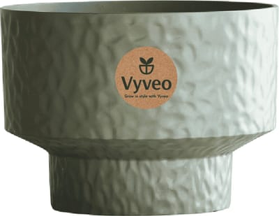 Vyveo - Bloempot Luno - 32x24 - Bruin - Bloempot voor binnen en buiten - Lichtgewicht - Breukbestendig - Vorstbestendig - UV-bestendig