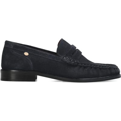 Fred De La Bretoniere - BODIL BEAU Loafer Suede Navy - Maat 38