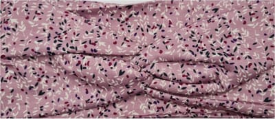 Haarsoires Haarband Twist 9cm – Bladerenprint – Jersey Stof – Multicolor Paars - Zachte Knoop Hoofdband - Haaraccessoire voor Dames & Meisjes