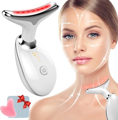Gezichtsmassageapparaat - Rimpels 4-in-1 - Dubbele kinverwijderaar - Gua Sha - Gezichtsgereedschap - Dames Heren - Jawline trainer - 3 modi - 45 graden - Huidversteviging - Lifting