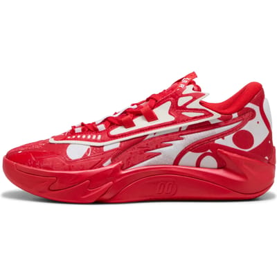Puma Scoot Zeros II - For All Time - Heren Sneakers Basketball Schoenen Rood 312223-03 , Maat: EU 44 UK 9.5