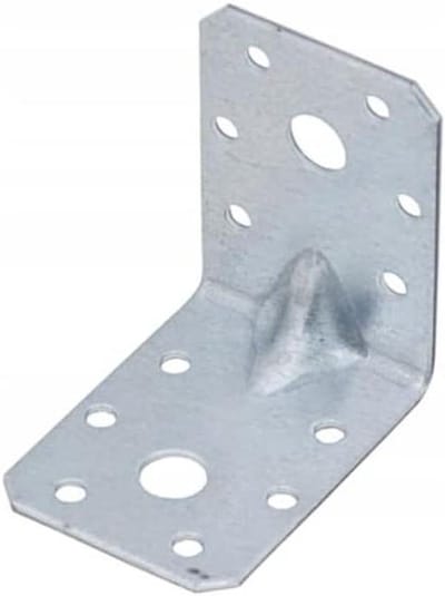 Hoekverbinder - Versterkingsbeugel - Houtverbinding Verstevigen - Corrosiebestendig GejsxFileName - 60x60x45mm 20 stuks - Zilver