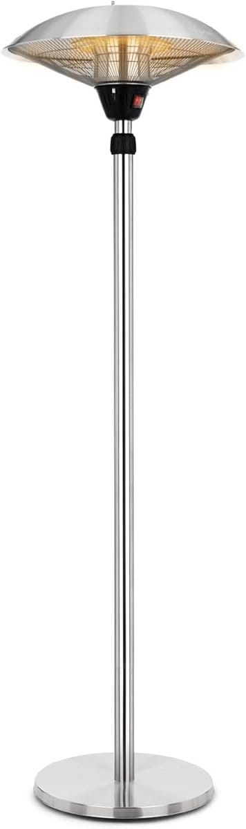 Verstelbare Terrasverwarmer met Telescopische Standaard - Krachtige Infrarood Warmte (2100W)