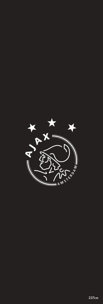 Dartmat Ajax Zwart Met Ajax Logo - 237 x 80 cm