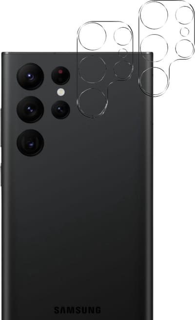 Camera Protector voor Samsung Galaxy S23 Ultra - 2 stuks van glas Transparante glazen