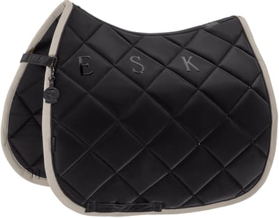 Eskadron Zadeldek Silk Diamond Platinum FS26 Black - Dressuur | Zadeldekje paard