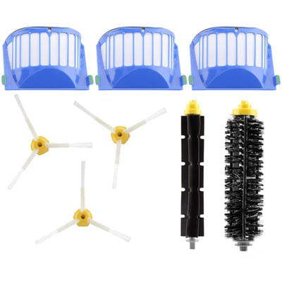 Kit de brosses et de filtres pour aspirateur Roomba séries 500 600 700 800 900 blanc