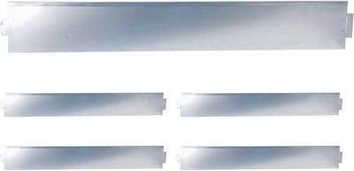 Borderrand - set van 5 - 15 x 100 cm - flexibel - staal
