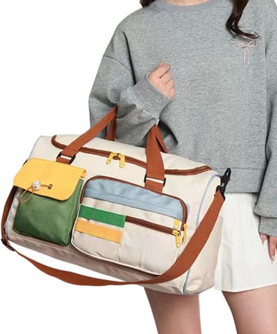 Casual Reistas Dames – Lichtgewicht Gymtas, Yoga- en Zwemtas, Fitness Duffle voor Korte Trips, Zakenreizen en Handbagage - Klassieke stijl