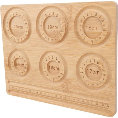 Planche à perles pour création de bijoux Échelle 15-20cm Bois Fournitures pour création de bijoux Plateau à perles pour artisanat beige