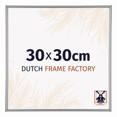 Fotolijst 30x30 cm - Kunststof - Zilver Hoogglans - Angers