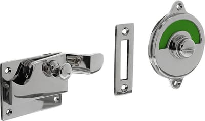 Intersteel WC-overslag met bocht rood / groen nikkel
