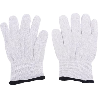 Geleidende Handschoenen Nylon Zilvervezel 280D Ademend Unisex Computerhandschoenen voor Elektronische Assemblage white