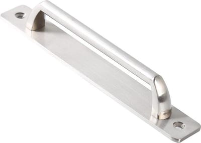 Schuifdeurgreep inclusief schroeven | 18cm| Handgreep zilver| Meubelhandvat | Landelijke greep | Industriële Keukengreep | Hand Grepen | Robuust | Deurgreep Staal | Metaal | Strak Meubelbeslag | schuifdeur | Handvat | Greep | Barndeur |