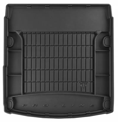 Premium Rubber Kofferbakmat met Organizer Functie – Geschikt voor AUDI A5 I Coupe (8T) 2007-2016 – TPE Rubber – Hoge Rand 5 cm – Antislip & Geurloos