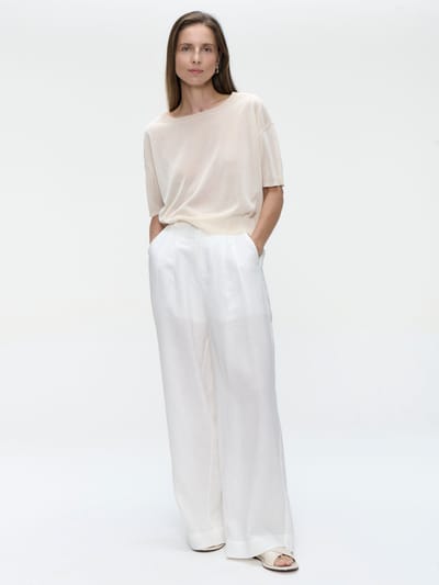 Fine Viscose Top 26011 | Ecru - Ecru / S
