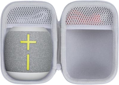 Opbergcase voor Ultimate Ears WONDERBOOM 4 3 2 - Draagbare Waterdichte Bluetooth Speaker Bescherming en Organisatie (Witte Case)