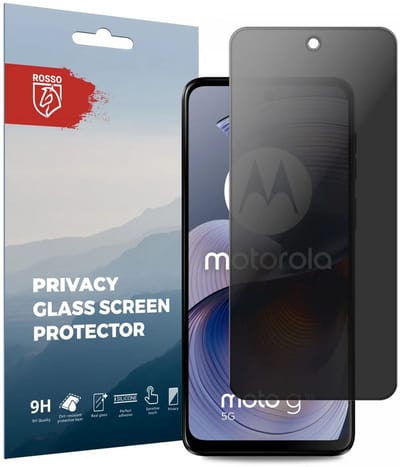 Rosso Privacy Screen Protector Geschikt voor de Motorola Moto G55 - 9H Gehard Glas - Case Friendly Tempered Glass - Eenvoudige Installatie