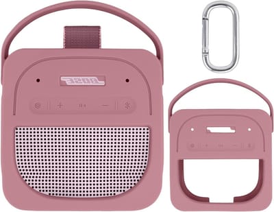 Draagbare Bluetooth Speaker Beschermhoes voor Bose SoundLink Micro - Silicone Reiscover in Roze, Geschikt voor 2e Generatie, Ideaal voor Bescherming en Transport