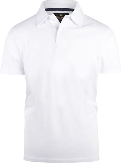 Steppin' Out Polo Sports Wit - Maat XXL - Heren - Polo shirt Heren met Korte mouw