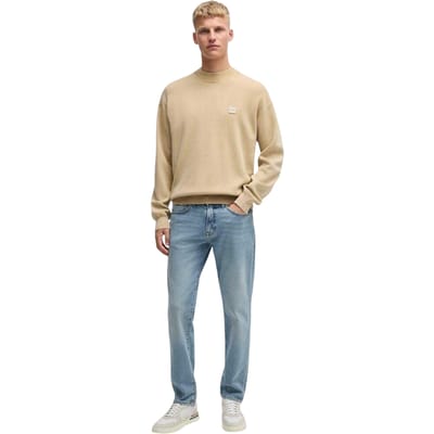 Boss Herenjeans met 5 zakken, regular fit (Helder Blauw)
