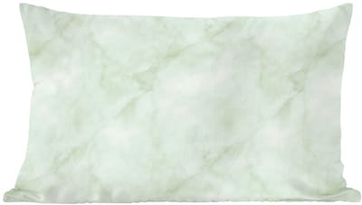 Sierkussens - Kussentjes Woonkamer - 60x40 cm - Groen - Marmer - Vloeiende aders