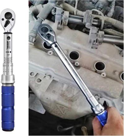 Verstelbare momentsleutel ± 3% nauwkeurigheid, 3/8" momentsleutel met aluminium antislip handvat, 4S winkels/thuis 45-tanden dual-direction digitale momentsleutels (3/8" (5-60Nm))
