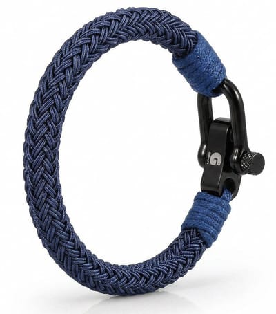 Armband Sailor Nylon Stof Heren Dames 20,5cm Navy Galeara Design TOTO