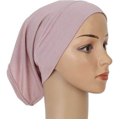 Katoen Modal Binnenste Hijab Onderkap Moslim Turban Islam Onderdoek Hijab Kapje Zacht Rekbaar Hijabs Buisvormige Kap Turbante Mujer Hoed gray