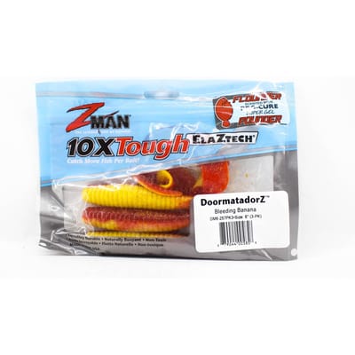 Zman Soft Lure DoormatadorZ 6 Inch 3/Pack Bloedende Banaan (5858)