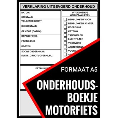 Onderhoudsboekje Motorfiets - Universeel Reparatie Boek - Motorfiets Onderhoudsboekjes