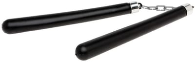 Atosa Ninja vechtstokjes - L30 cm - kunststof - nunchaku - wapens - verkleden