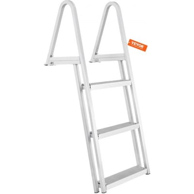 VEVOR leunladder 3 treden 159kg boot leunladder afneembaar 610x455x1225mm