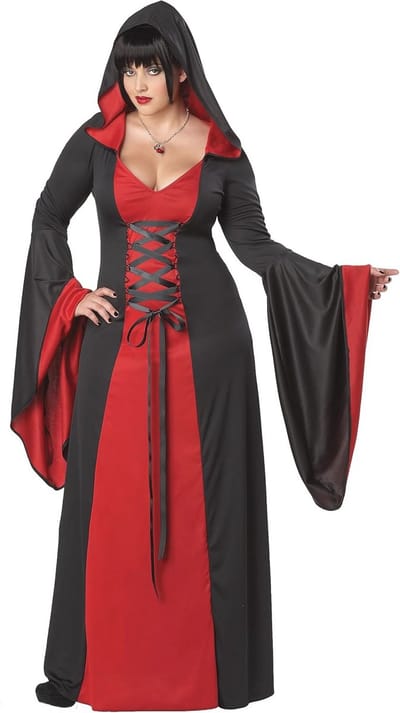 Deluxe Dames Badjas met Capuchon in Rood - Grote Maten