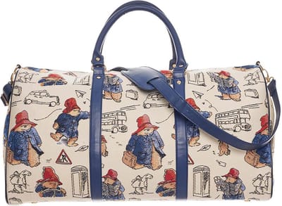 Weekendtas met schouderband – Gobelinstof - Paddington Bear - Beertje Paddington
