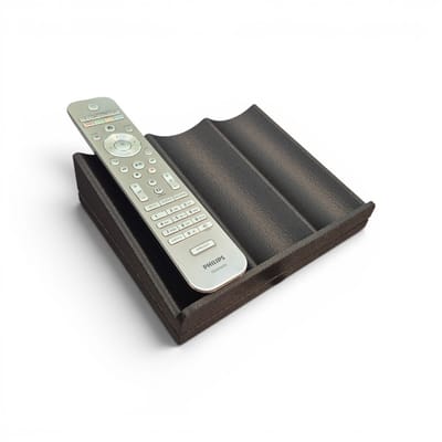 Afstandsbediening Houder – Stijlvolle Organizer voor 3 Afstandsbedieningen – Modern Design – Zwart