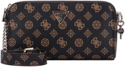 GUESS Schoudertas Eco Erica Status Crossbody Mocha Logo Donkerbruin