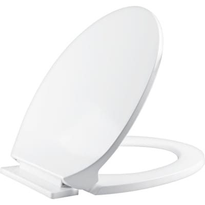 O-vormige toiletbril langzaam sluitend stille deksel verdikt duurzaam voor zowel volwassenen als kinderen universele badkameraccessoires white
