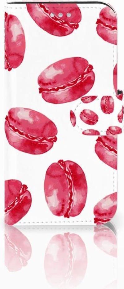 Samsung Galaxy S7 Book Cover Pink Macarons