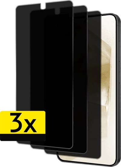 Screenprotector - Geschikt voor Samsung Galaxy A55 - 3 Stuks - Privacy Filter - Beschermglas - Gehard Glas - Tempered Glass - Screen Protector