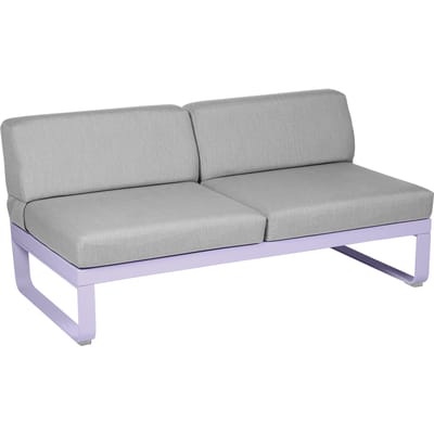Fermob BELLEVIE 2-zits middenmodule - D1 Marshmallow - 79 Flanelgrijs