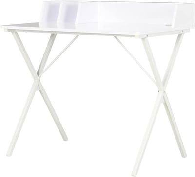 Bureau Met Opbergvakken - Werktafel - Georganiseerd Werken - Praktisch Design - 80 x 50 cm - Wit